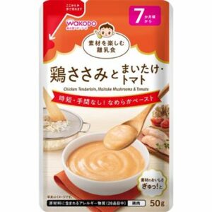 Wakodo 嬰兒輔食泥 雞肉蘑菇番茄混合泥50g (7個月以上)