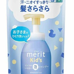 Kao 花王 Merit 兒童無矽泡沫洗髮露 (含護髮素) 藍色補充装