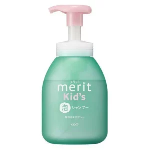 Kao 花王 Merit 兒童無矽泡沫洗髮露 330ml  (可防止頭髮打結) 綠色
