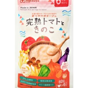 Matsuya 松屋即沖嬰兒米糊 完熟蕃茄+本菇野菜味 60克 6m+