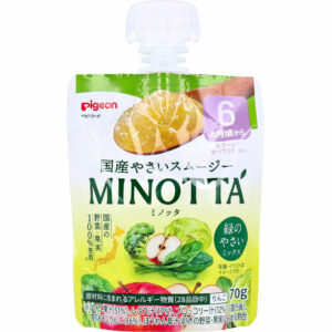 Pigeon Minotta 蔬果碎碎食品(綠色蔬菜混合) 70g (6個月+)