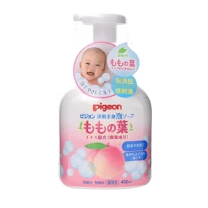 Pigeon 嬰兒保濕泡沫桃子沐浴洗髮二合一 450ml