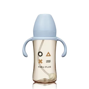 KuKu Plus 純真寬口 PPSU成長奶瓶300毫升 - 晨曦藍