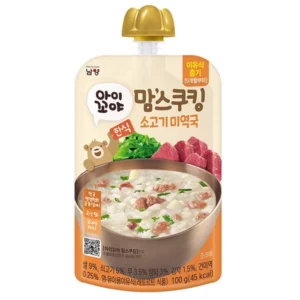韓國 Namyang 南陽營養即食寶寶粥 100g (牛肉海帶) 9個月+