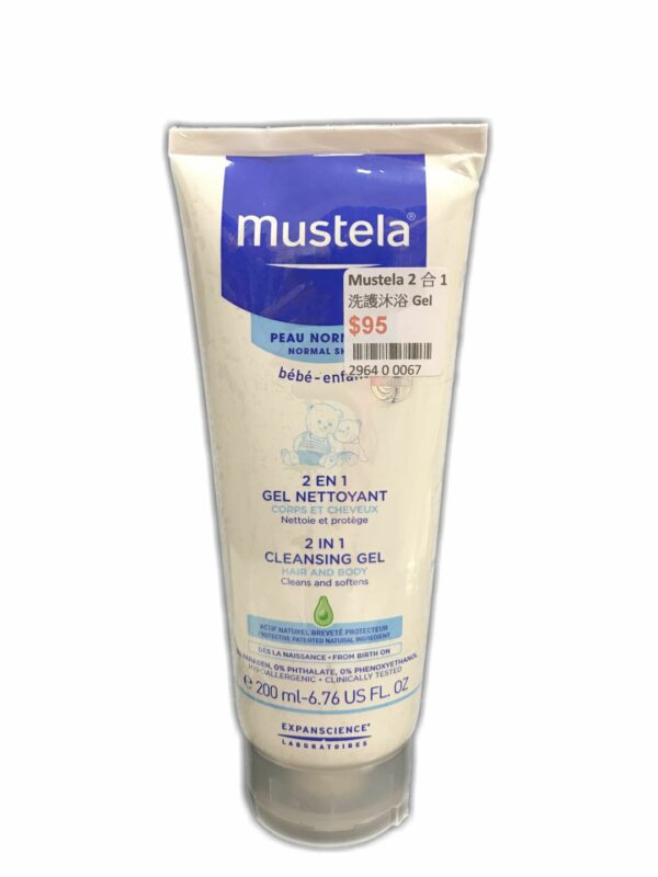 mustela 二合一髮膚沐浴露