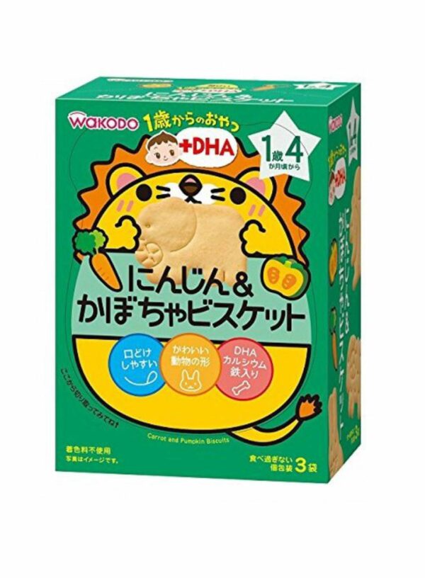 Wakodo 和光堂 DHA胡蘿蔔南瓜動物餅