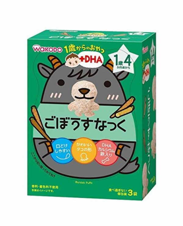 Wakodo 和光堂 DHA牛蒡章魚形米餅