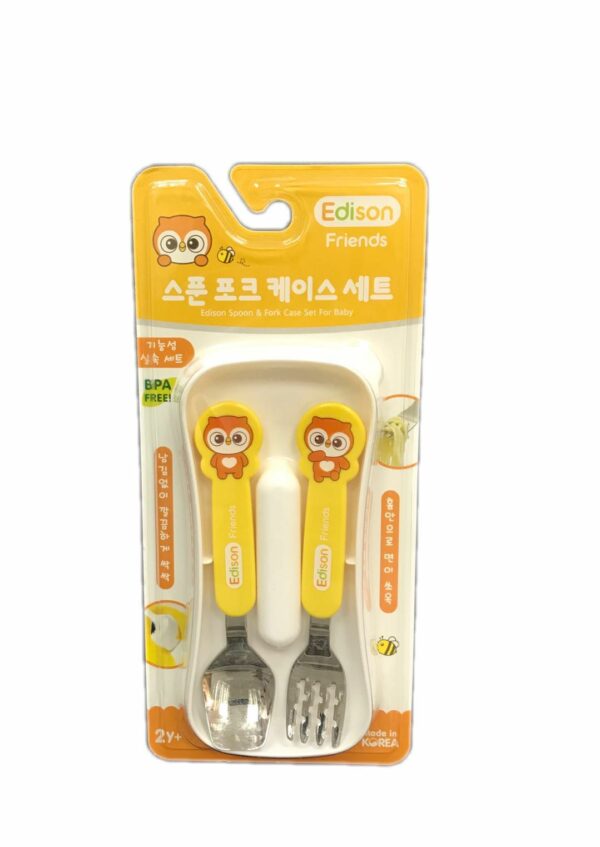 韓國Edison 貓頭鷹餐具套組