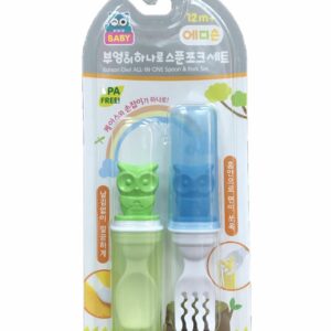 韓國Edison貓頭鷹幼兒餐具組