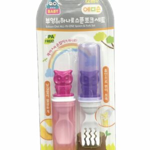 韓國Edison貓頭鷹幼兒餐具組