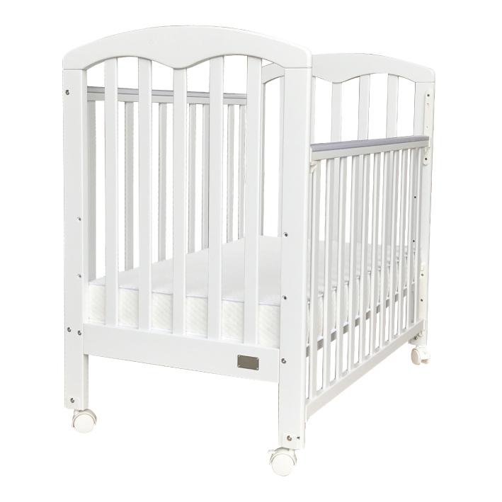 Baby Star Cozzi 嬰兒木床(包括4”床褥) – 白色 / 歐洲櫸木