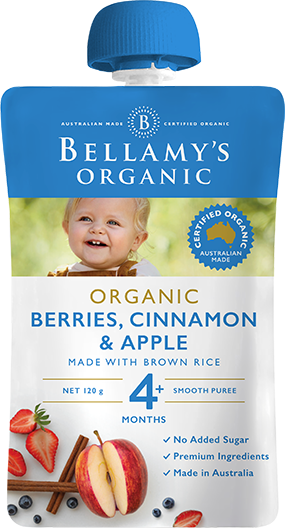 Bellamy 貝拉米 有機漿果肉桂蘋果泥