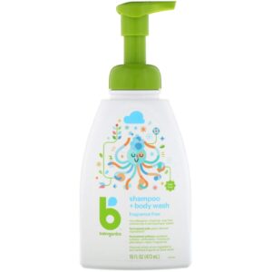 Babyganics 嬰兒二合一洗髮沐浴露(無香味)-473ml