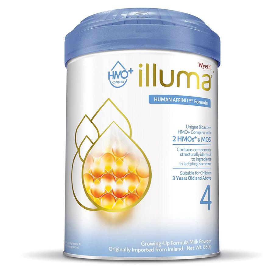 (( 門市自取 )) 香港版 ILLUMA 4號 兒童成長配方奶粉 850G (6罐裝) [原裝行貨]