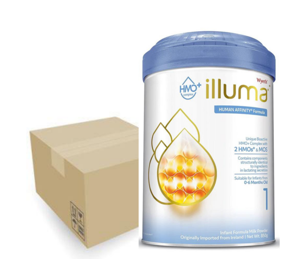 (( 6罐包順豐送貨 )) 香港版 ILLUMA STAGE 1 初生嬰兒配方奶粉(0-6個月) 850G [原裝行貨] X6