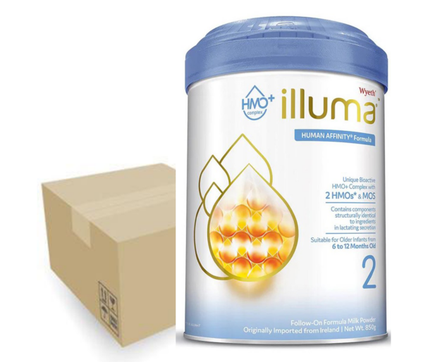 (( 6罐包順豐送貨 )) 香港版 ILLUMA STAGE 2較大嬰兒配方奶粉(6-12個月) 850克[原裝行貨] X6