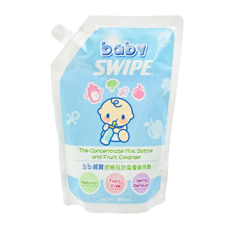 Baby Swipe 威寶 奶瓶及蔬果濃縮洗劑補充裝-1000ml