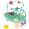 (幼稚園面試必備) 法國 JANOD 經典設計木玩具 串珠迷宮 - 快樂的毛毛蟲
