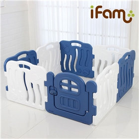 iFam Shell Baby Room Blue (S) 貝殻圍欄 藍 (細）133x133x60cm