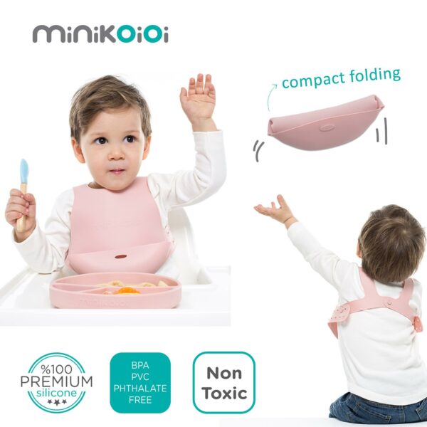 Minikoioi FLEXI BIB背帶式矽膠圍兜