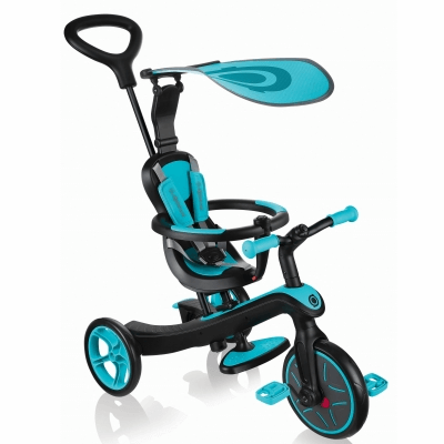 高樂寶 Globber Explorer Trike 四合一多功能三輪車 湖水藍色