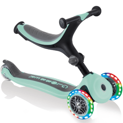 高樂寶 Globber Go.Up Foldable Plus Lights 摺疊閃燈滑板車 綠色