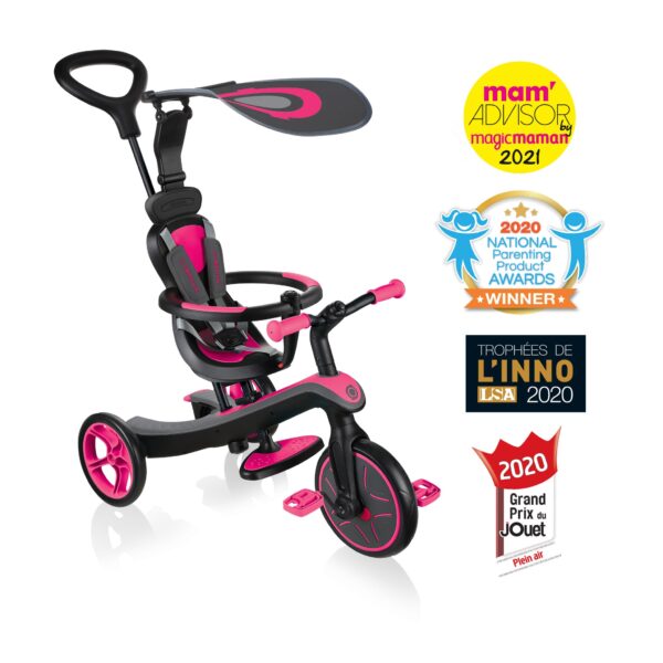 高樂寶 Globber Explorer Trike 四合一多功能三輪車 粉紅色 香港行貨