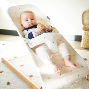 CHILDHOME - EVOLUX 嬰兒透氣網孔搖椅套 - 金波點